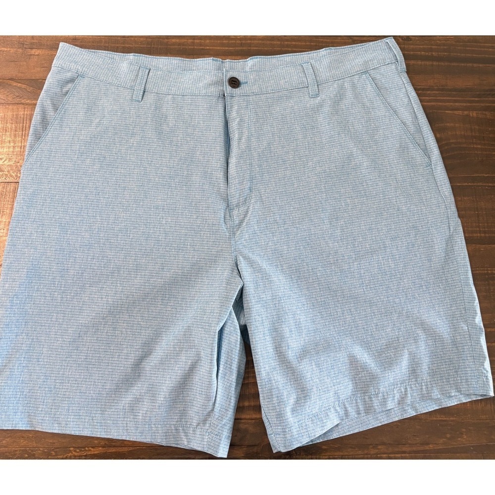 World Wide Sportsman Mens Blue Textured Fishing Performance Shorts Size 44